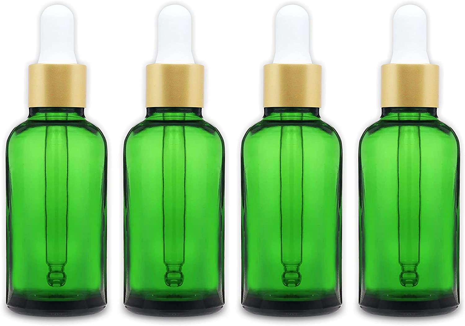 Salvia Cosmetic Jar,Cosmetic Jar 4 Bottle 30ml Amber Green Color Bottles 30ml